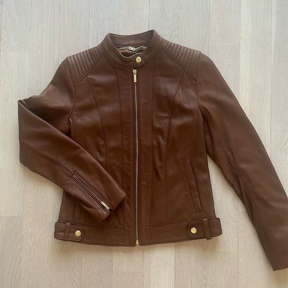 Cole Haan Leather Jacket - Picture 2 of 6
